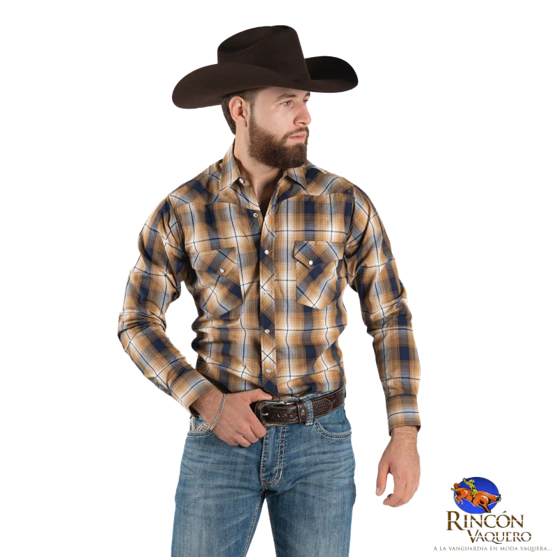 Camisa Vaquera Wrangler caballero Retro Slim Manga Larga 545