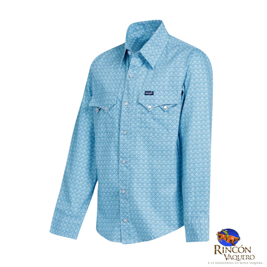 Camisa Vaquera Wrangler caballero 20 Extreme Slim Manga Larga 962