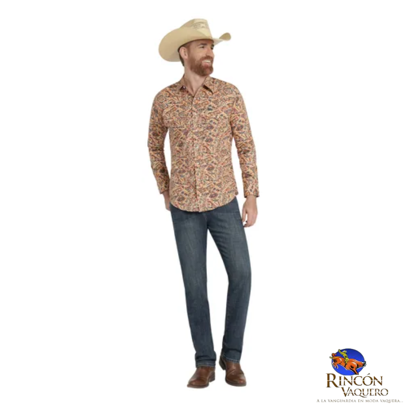 Camisa vaquera Wrangler caballero regular-fit 367