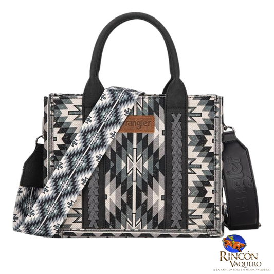 Bolsa Mini Wrangler Retro  Azteca Negro