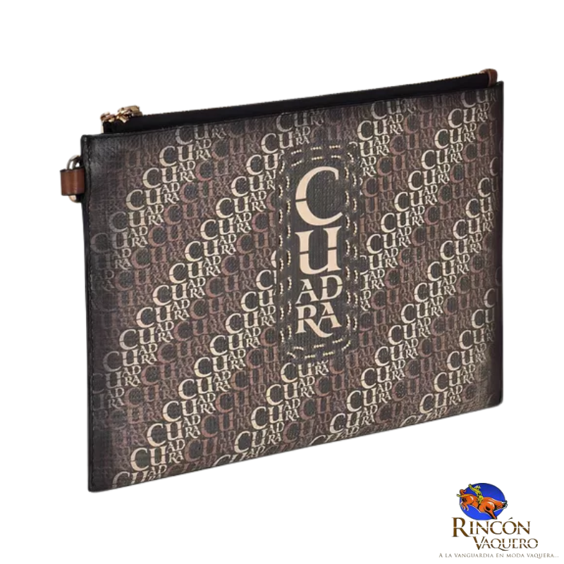 Cartera de sobre en piel genuina de res
