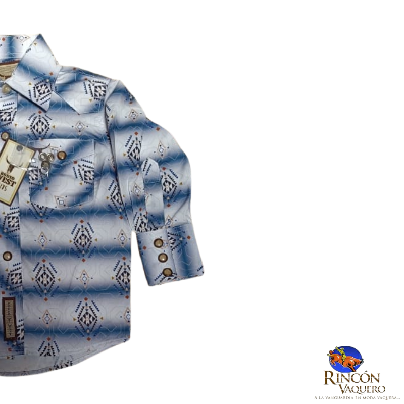 Camisa vaquera Rodeo West para niño