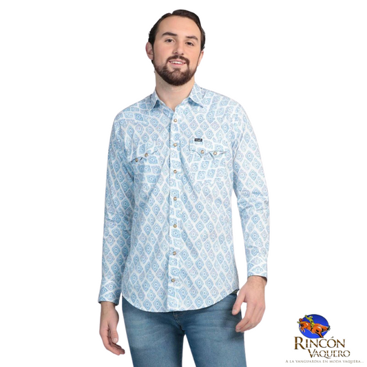 Camisa Vaquera Wrangler caballero 20 Extreme Slim Manga Larga 907