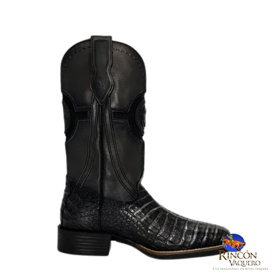 Bota rodeo Orígenes en piel genuina de fuscus para caballero