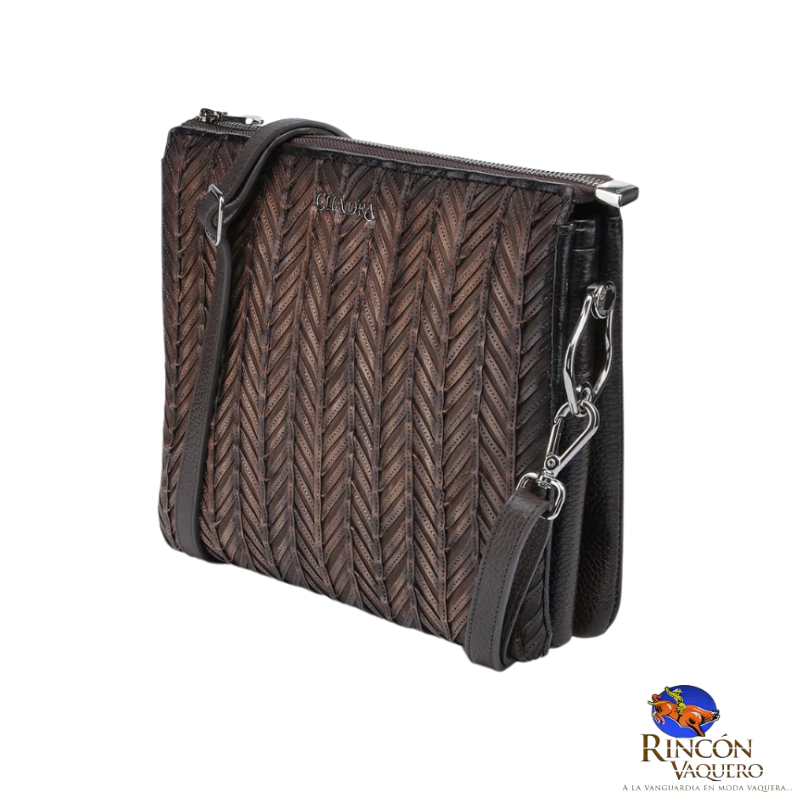 Bolsa Cuadra Res Natural Chocolate Dama