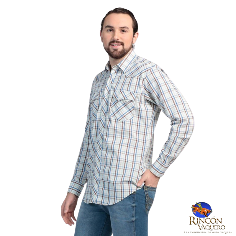 Camisa Vaquera Wrangler caballero 20 Extreme Slim Manga Larga 772