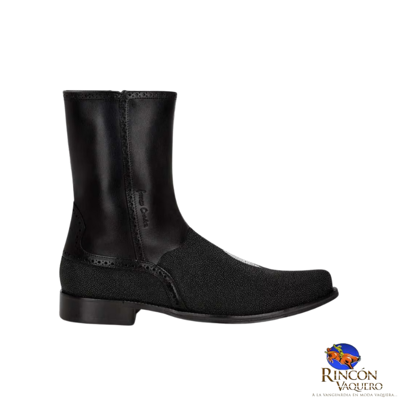 Bota de vestir en piel genuina de mantarraya para caballero
