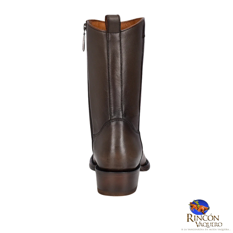 Bota casual en piel genuina de pata de avestruz para caballero
