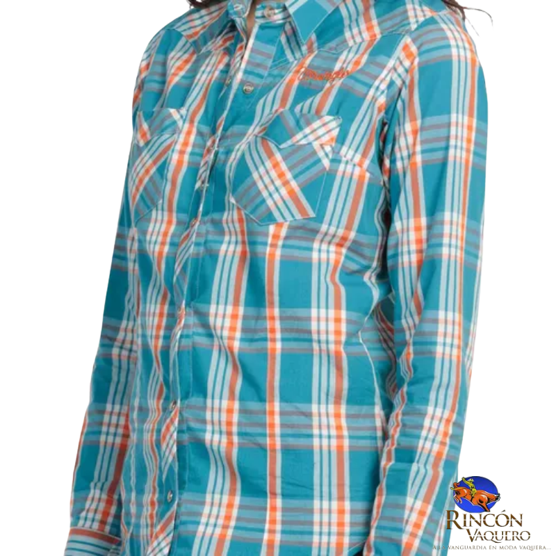 Camisa vaquera Wrangler dama retro 890