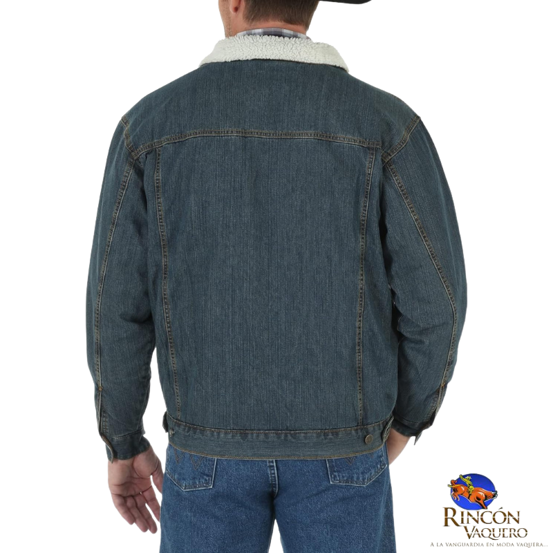 Chaqueta vaquera estilo camionero con forro de sherpa estilo western de Wrangler