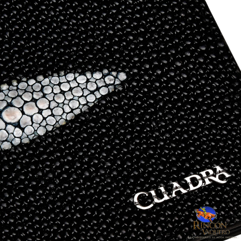 Cartera Caballero Cuadra Mantarraya Negro