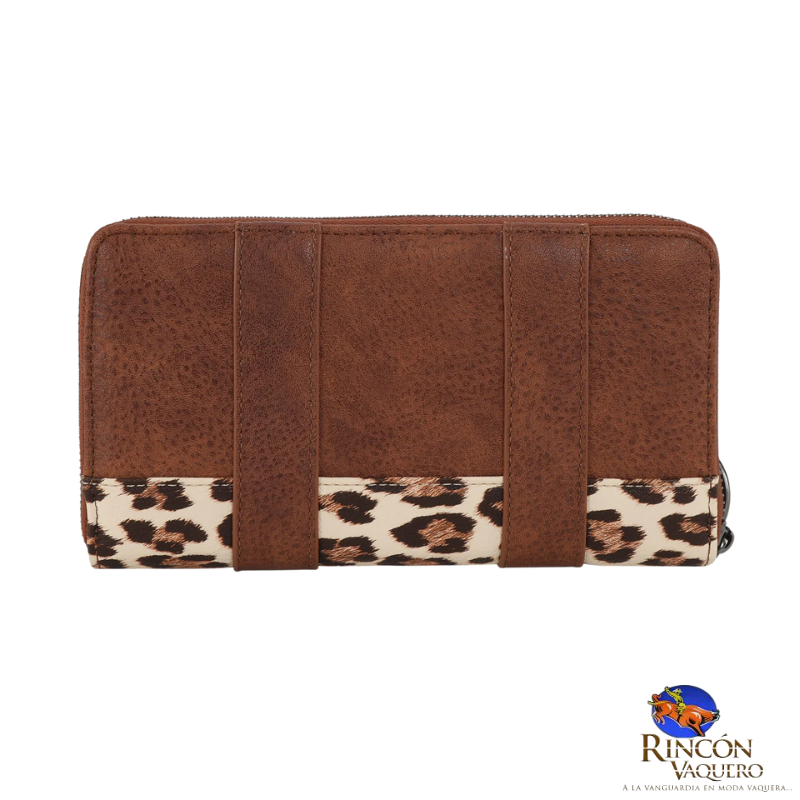 Cartera Wrangler con estampado de leopardo - Marrón leopardo