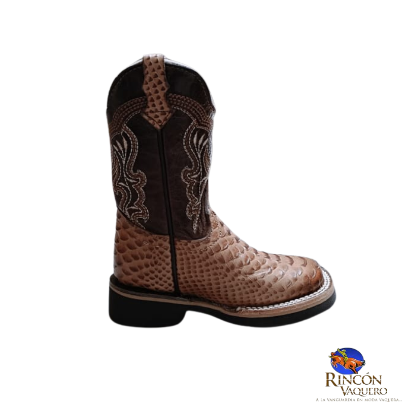 Bota para niño con diseño de pitón