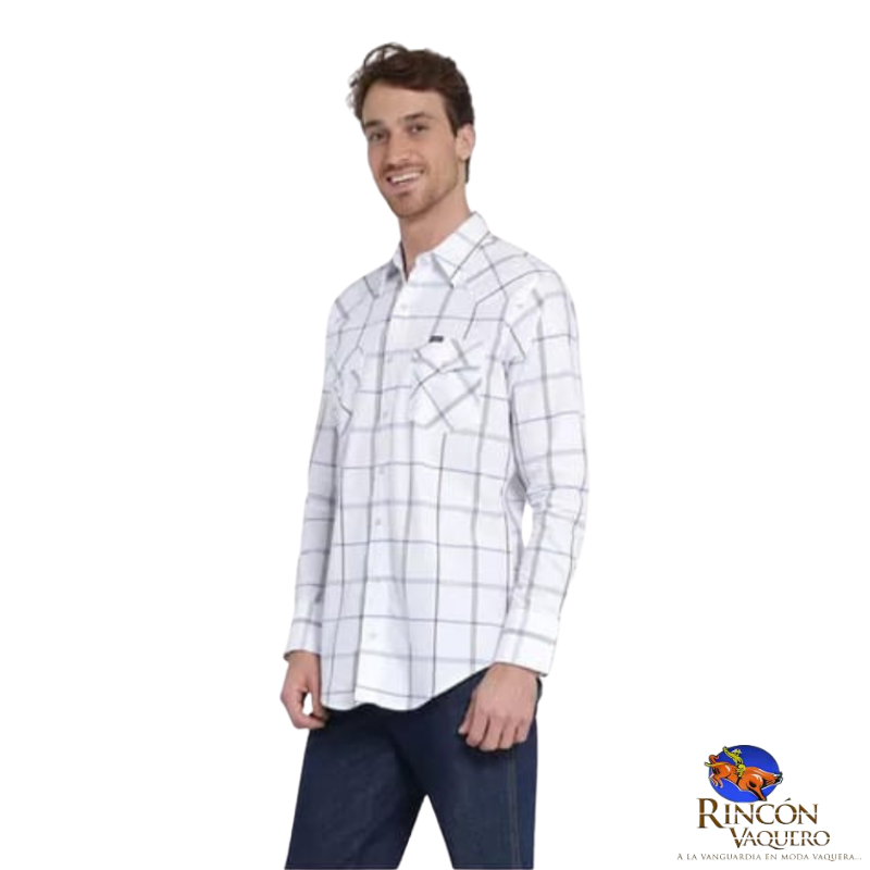 Camisa Vaquera Wrangler caballero 20 Extreme Slim Manga Larga 703