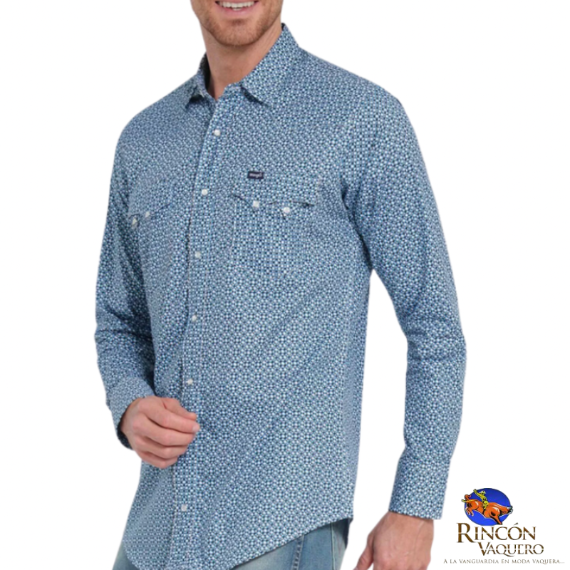 Camisa Vaquera Wrangler caballero 20 Extreme Slim Manga Larga 886