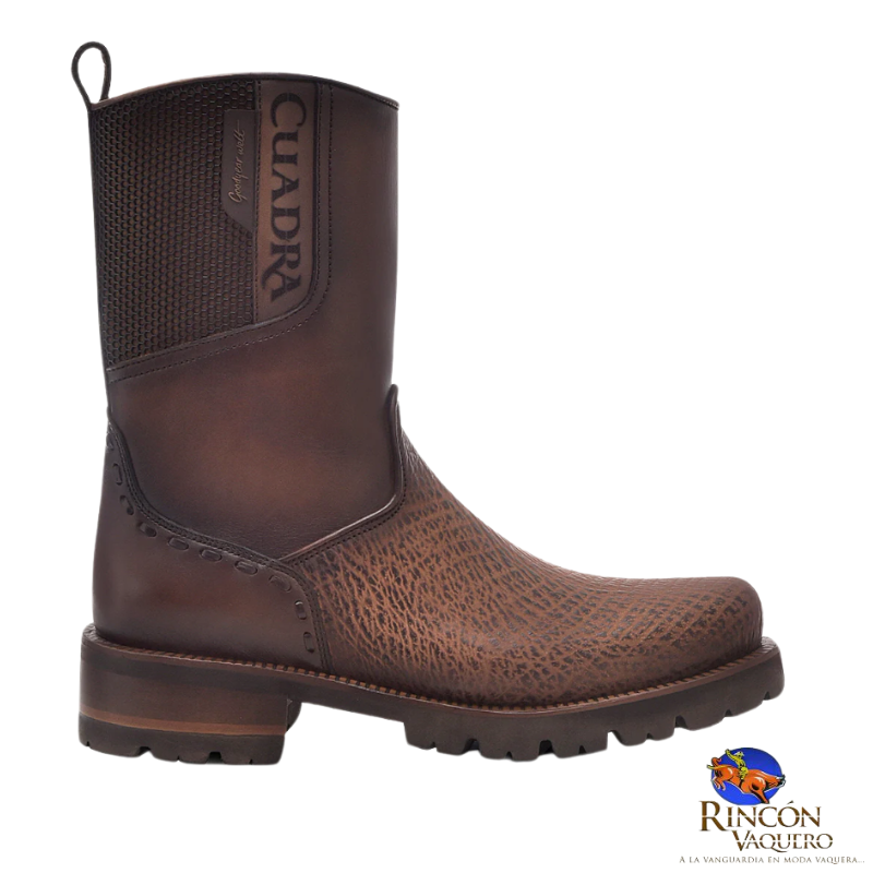 Bota para caballero en genuina piel de tiburón