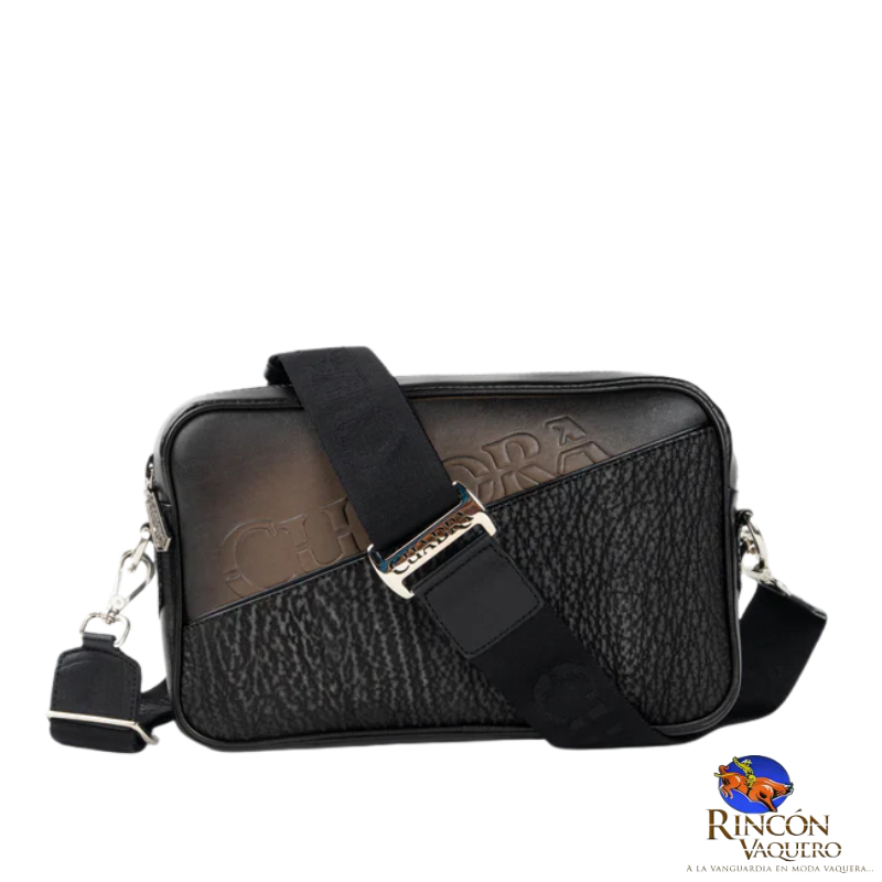 Bolsa Caballero Cuadra Tiburón Café