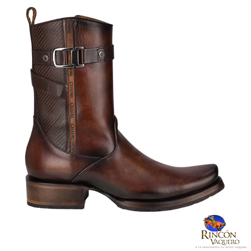 Bota urbana en piel genuina para caballero
