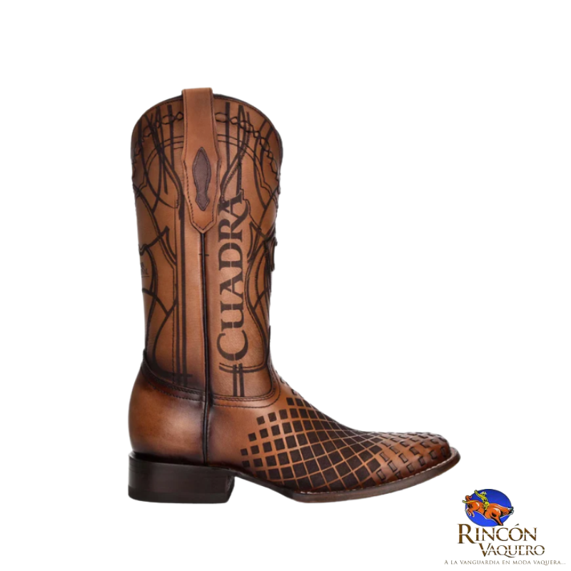 Bota para caballero en piel genuina de res