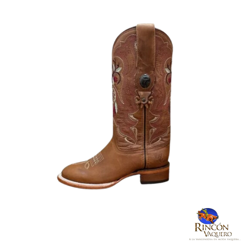 Bota para dama Tombstone Cráneo Alazan