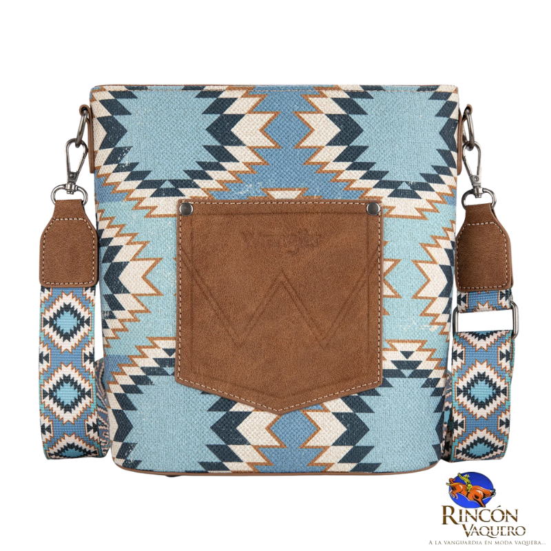 Bolsa Mini Wrangler Azteca Azul