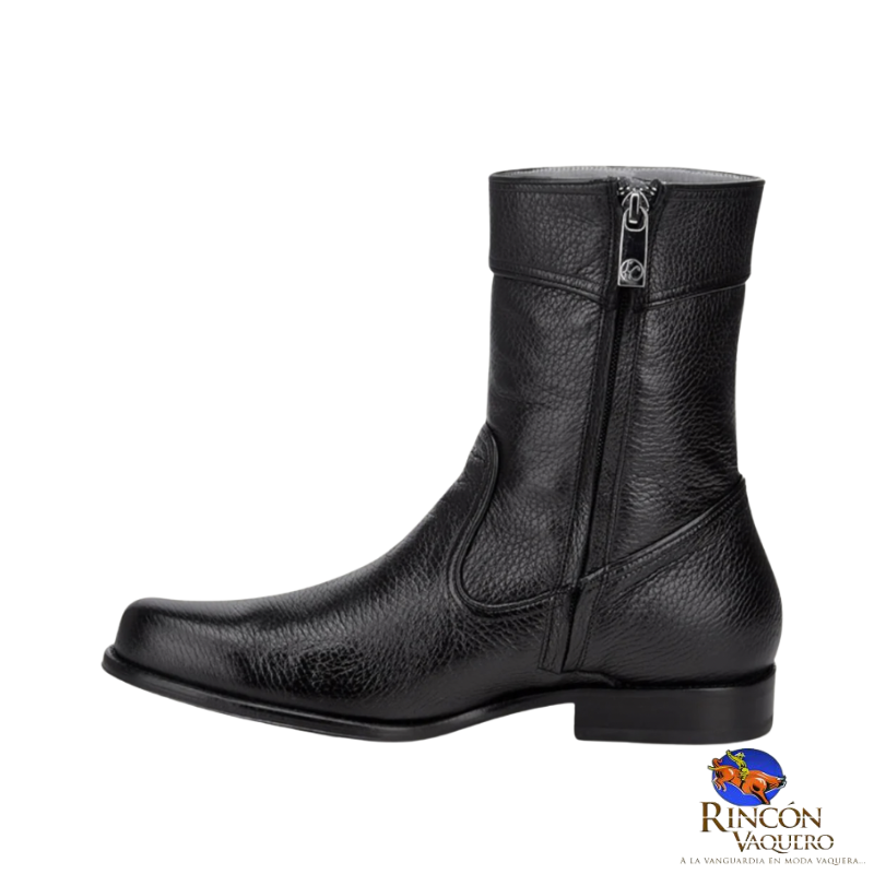 Bota de vestir en piel genuina de venado para caballero