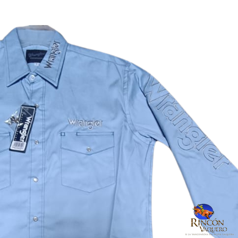 Camisa Vaquera Wrangler caballero 20 Extreme Slim Manga Larga 797