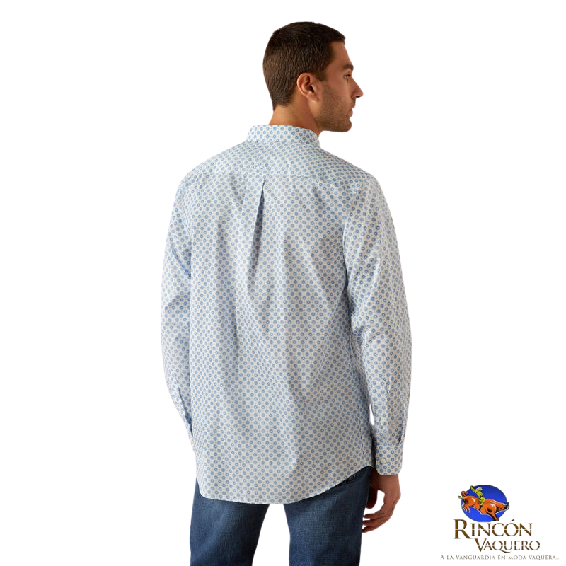Camisa para caballero wrinkle free booker fitted