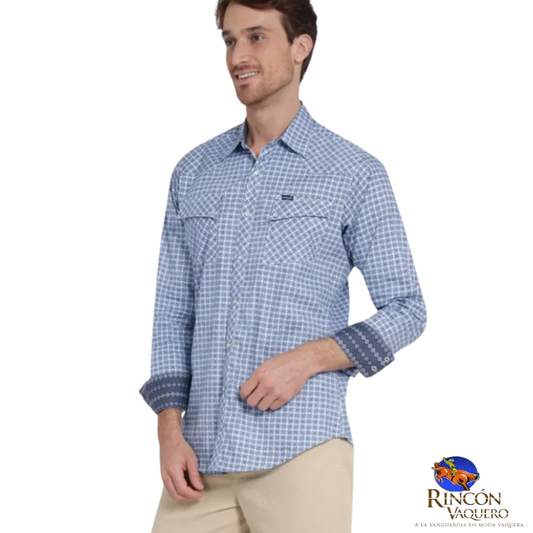 Camisa Vaquera Wrangler caballero 20 Extreme Slim Manga Larga 712