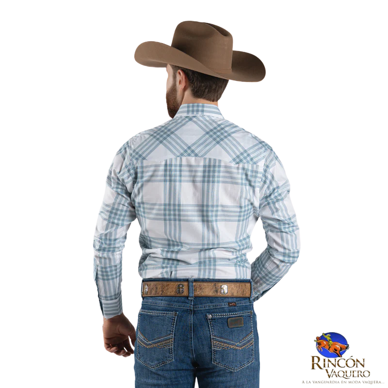 Camisa Vaquera Wrangler caballero 20 Extreme Slim Manga Larga 855
