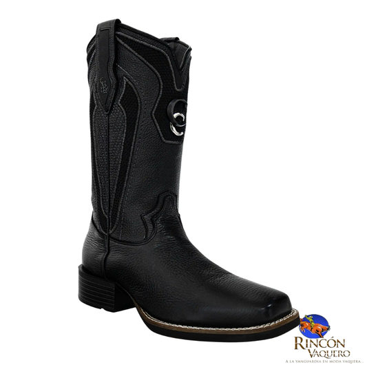 Bota para caballero en piel genuina de venado