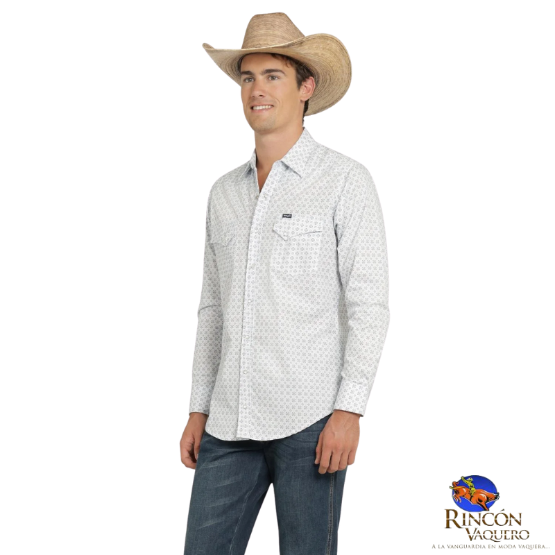 Camisa Vaquera Wrangler caballero 20 Extreme Slim Manga Larga 819