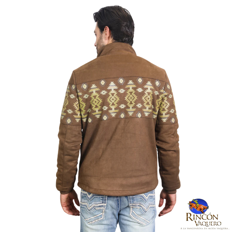 Chamarra acolchado beige para caballero