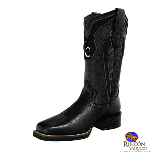 Bota para caballero en piel genuina de venado
