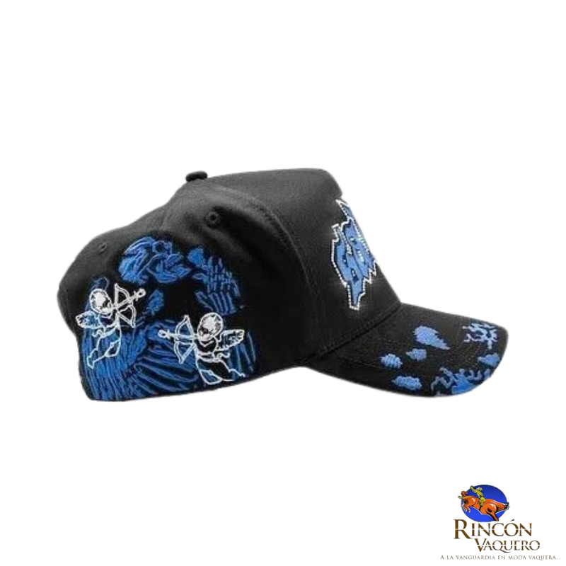 Gorra Dandy Hats x Junior H Angel Azul