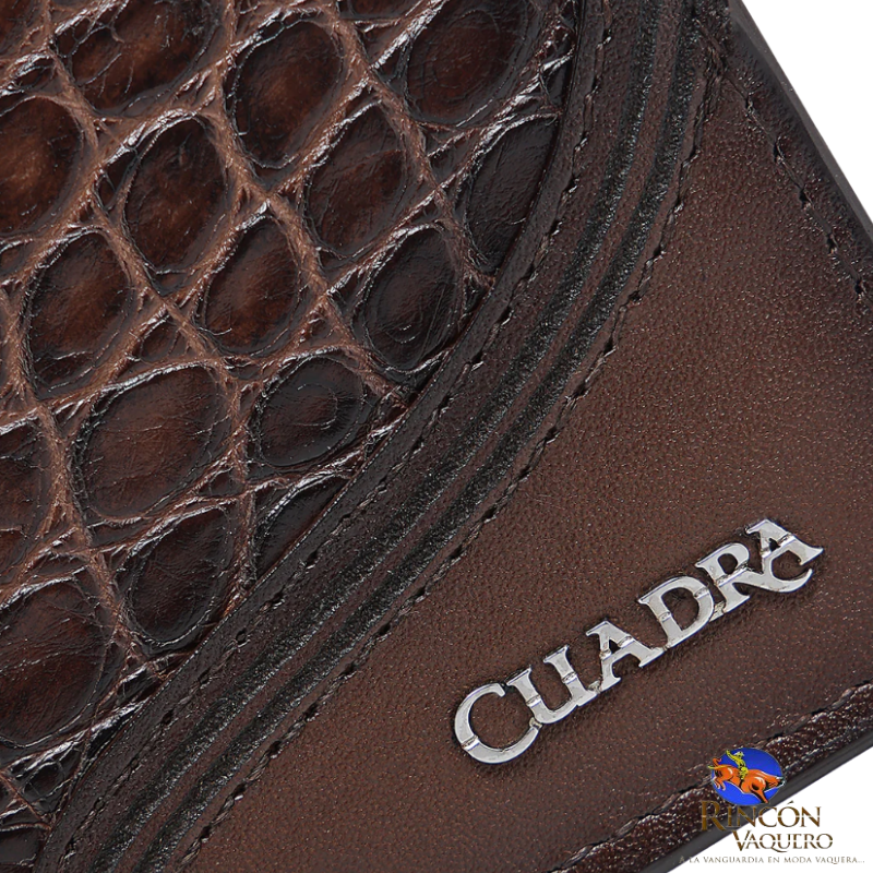 Cartera en piel genuina de alligator para caballero