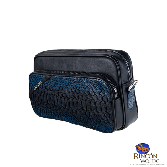 Bolsa Cuadra Piel Genuina de Pitón