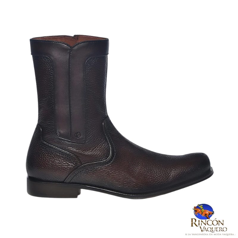 Bota de vestir en piel genuina de venado para caballero