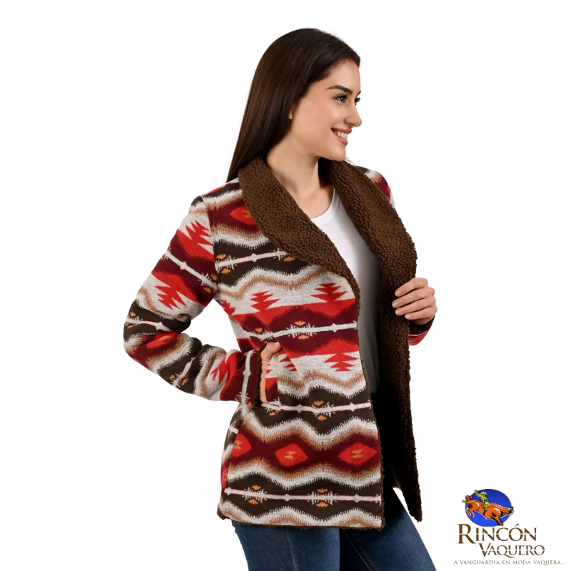Cardigan Wrangler estampado  para dama Original