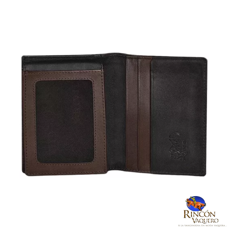 Billetera Para Caballero En Piel Genuina de Avestruz Chocolate
