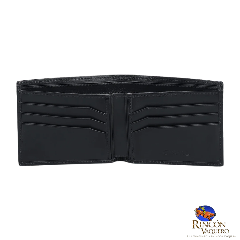 Cartera Caballero Cuadra Mantarraya Negro