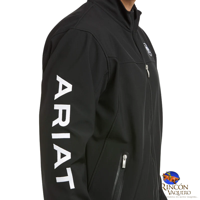 Chamarra Ariat New Team Softshell Negro