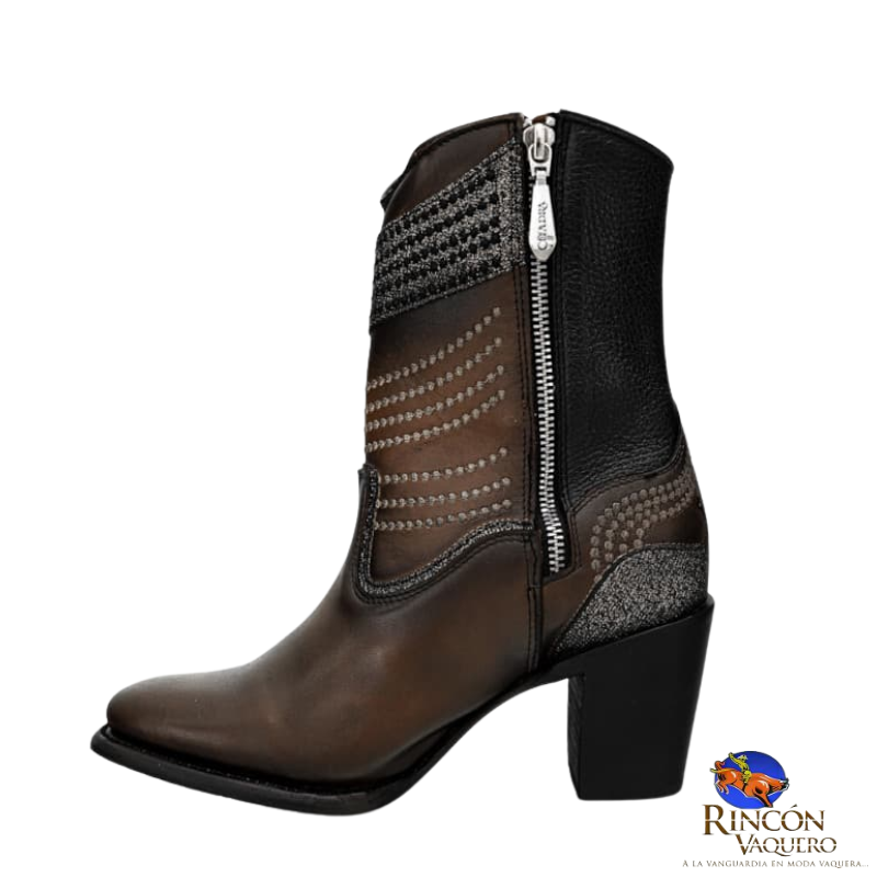 Botin para dama en piel genuina