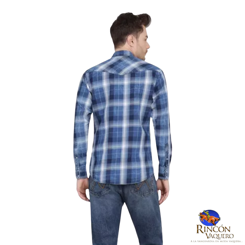 Camisa vaquera Wrangler caballero regular manga larga 951