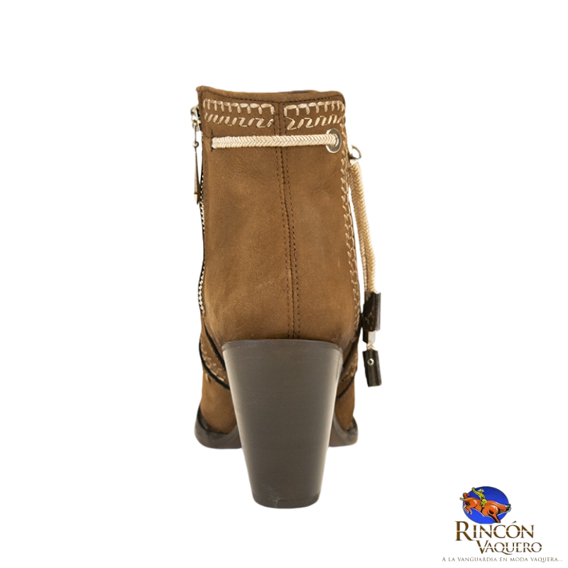 Botin para dama en piel genuina
