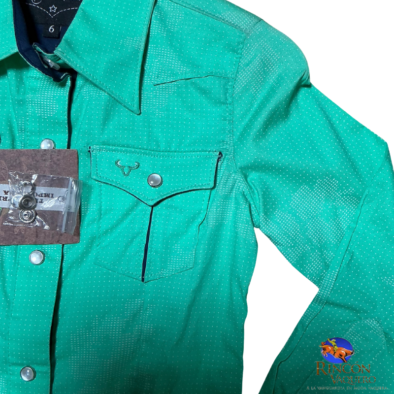 Camisa vaquera Rodeo Carte para niña