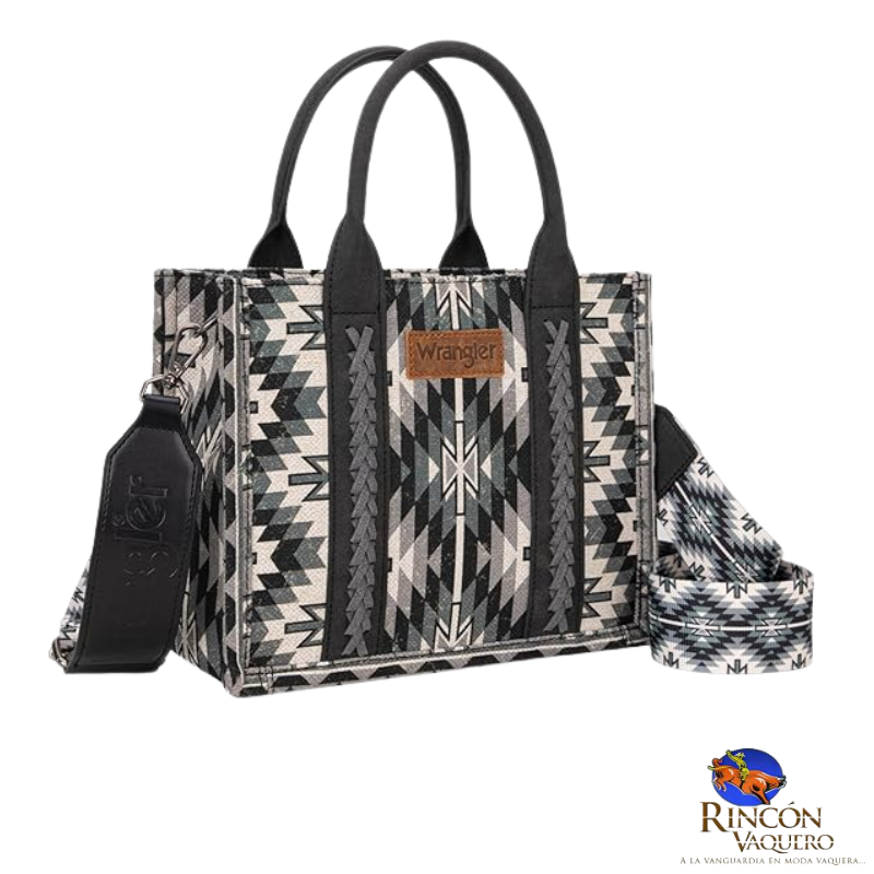 Bolsa Mini Wrangler Retro  Azteca Negro