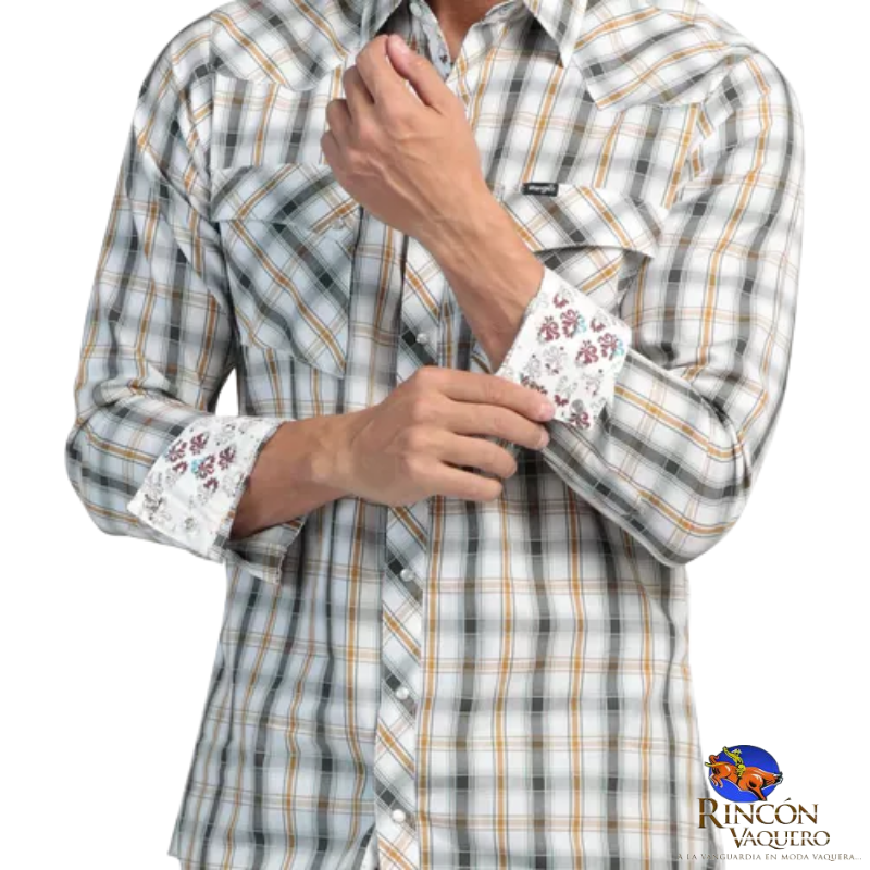 Camisa Vaquera Wrangler caballero 20 Extreme Slim Manga Larga 897