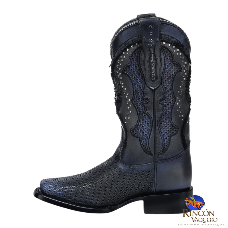 Bota rodeo en piel genuina para dama