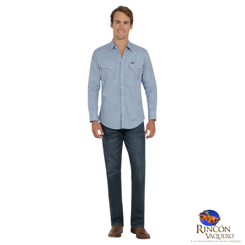 Camisa Vaquera Wrangler caballero 20 Extreme Slim Manga Larga 815